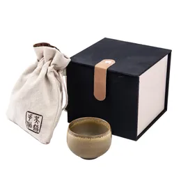 Handmade ceramic single cup "Song Yun - Elegant Green"