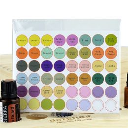 Stickers 192Pcs Colorful Essential Oil Bottle Stickers Tag Label for Essential Oil Bottle Cap Label Blank Organizer Round Circles Sticker