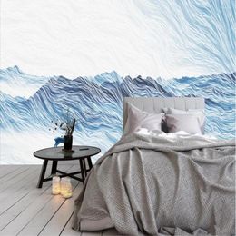 Wallpapers Milofi Large Wallpaper Mural Custom 3D Abstract Landscape Background