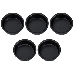 Candle Holders 5 Pcs Old Fashioned Cup Accessories Dinner Party Dining Table Decor Black Wrought Iron Pillar Holder