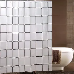 Shower Curtains PEVA Bathroom Curtain Home Waterproof And Anti-Mold Decorative 180 200CM With 12 Hooks