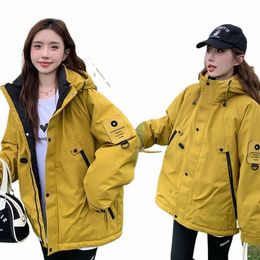 winter Loose Outdoor Jacket Hooded Short Down Cott Parkas Women Windproof Snow Coats Casual Outwear Thick Warm Padded Coat New r3Hp#