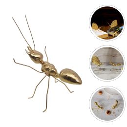 Lures Lawn Wall Metal Insect Decor Decorative Ant Statue Modeling Ornament Figurine Golden Adornment