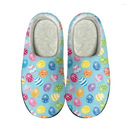 Slippers Cute Easter Graphic Home Cotton Custom Mens Womens Sandals Plush Rock Band Casual Keep Warm Shoes Thermal Slipper