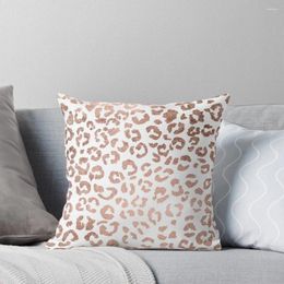 Pillow Luxurious Hand Drawn Rose Gold Leopard Print Throw Autumn Pillowcase Sofas Covers