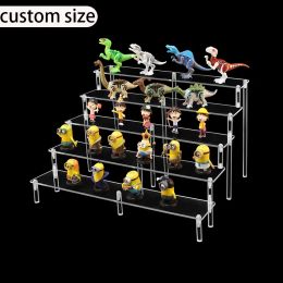 Racks 16 Tier Acrylic Riser Display Shelf for Funko POP Figures,Perfume Organizer,Display Stand for Cupcake,Makeup Decoration Storage