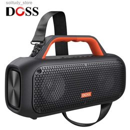 Portable Speakers DOS portable speaker Bluetooth 5.2 powerful 60W stereo bass and bass speaker outdoor camping waterproof wireless speaker Q240328