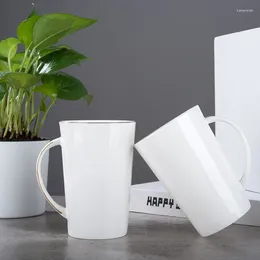 Mugs Simple High V Bone China Cup Ceramic Mug Water With Cover Couple Coffee