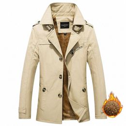 2023 New Men Winter Large Size Fleece Warm Lapel Jacket Men Casual Fi Slim Fit Outdoors Travel Windproof Jacket Male Coat 19Kt#