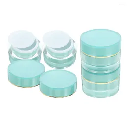 Storage Bottles 4 Pcs Bottle Buttercream Jars With Lids Tank Refillable Acrylic Small Travel For Containers Wide Mouth