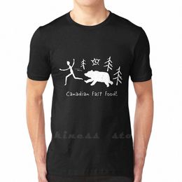 canadian Fast Food T Shirt Custom Design Print Canadian Fast Food Canadian Canada Art Fast Food Bear Bear h65k#