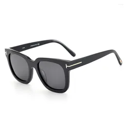 Sunglasses Frames 2024 Big Size Polarized Men Women Fashion TF690-F Luxury Brands Car Driving Square Leopard Print Sun Glasses In Trend