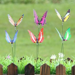 Garden Decorations 12pcs House Plants Stake Decorative Stakes Ornaments Patio Decor Party Supplies For Outdoor Yard Christmas(Random