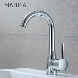 Bathroom Sink Faucets Madica Modern Basin Mixer Taps Kitchen Single Lever Faucet Cold Water