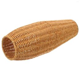 Vases Hydroponic Vase Woven Flower Wedding Decor Plastic Basket Simulation Rattan Simple Lucky Bamboo Tall Fake