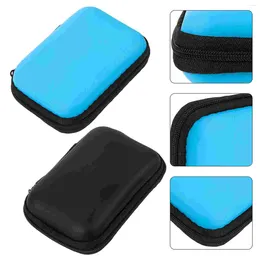Storage Bags 2 Pcs Case For HDD Hard Carrying Portable Drive Suitcase Small Suitcases Computer Accessories