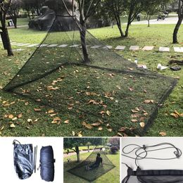 Outdoor Camping Black Mosquito Net Lightweight Portable Mosquito Tent Outdoor Mosquito Bar Tent Family Size S L 240315