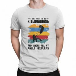 Erwachsene Problem Surfer Enthusiast Cool Hipster T-Shirts Kitesurfen Kiteboarding Kite Flysurfing Männer Harajuku Stoff T-shirt q6Jk #