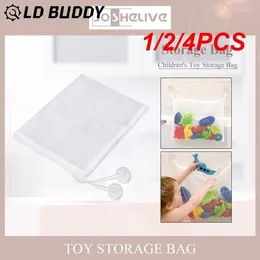 Storage Bags 1/2/4PCS Eco-Friendly Baby Bath Bathtub Toy Mesh Bag Suction Cup Kinds Shower Organizer