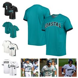 Coastal Carolina 8 Dean Mihos 12 Jake Books 25 Orlando Pena 32 Kameron Guangorena baseball jersey 23 Anthony Galason 36 Chase Hudson 21 Houston Koon 39 Darin Horn