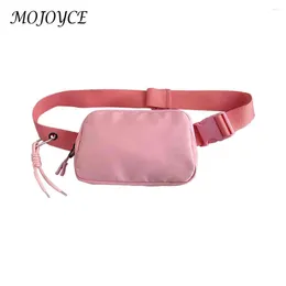 Waist Bags Women Messenger Waterproof Sports Bag Oxford Fashion Casual Solid Colour Portable Simple Adjustable Strap For Travel