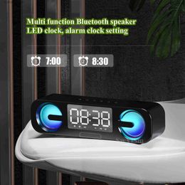 Portable Speakers Multi functional mirror wireless Bluetooth speaker clock/alarm display outdoor portable mobile phone PC speaker Q240328