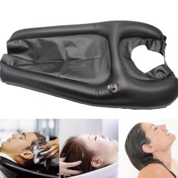 Bathtubs PVC Inflatable Shampoo Basin Salon Head Tray Home Hair Washing Sink Cushion Neck Rest Spa Pillow Hairdressing Barber Accessories