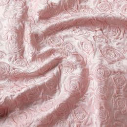 Fabric 3D Rose Satin Gloss Jacquard Fabric Suit Dress Cheongsam Diy Sewing Designer Fabric By Half Meter