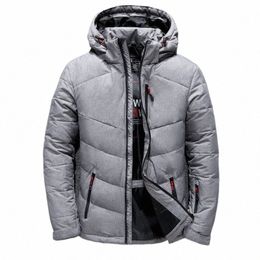 men's Luxury Winter White Duck Down Jacket Coats Windproof Parka Casual Goose Feather Male Hood Thick Warm Waterproof Jackets X7GT#