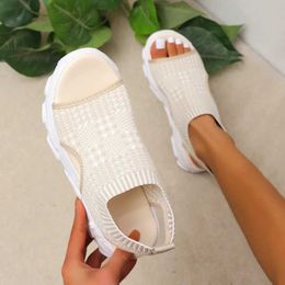 Sandals New Fashion Womens Shoes Summer 2023 Comfortable Leisure Sports Wedge Platform Size 35-42 H240328