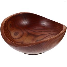 Bowls Salad Serving Bowl Wood Fruit Large Japanese-style Wooden Kitchen Counter Platter