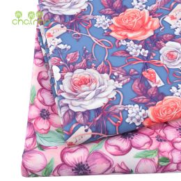 Fabric Chainho,Digital Printing Coated Waterproof Fabric,Floral Series,For DIY Quilting &Sewing Suitcases,Backpack,Tablecloth Material