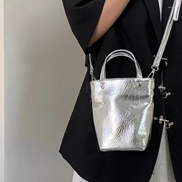 Evening Bags Fashion Design Ladies Small Crossbody Bag Pu Leather Women Bucket Shoulder Simple Female Handbags Phone Pouch Purse Clutch