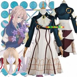 anime Violet Evergarden Cosplay Costume Princ Maid Dr Anime Violet Evergarden Costume for Women Halen Size XS-3XL 64Nf#