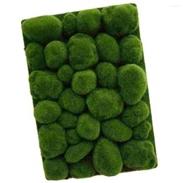 Decorative Flowers Simulated Moss Decoration Artificial Lawn Mini Garden Accessory Micro Landscape Rock Mat Fake Grass Accessories Turf