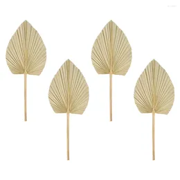 Decorative Flowers 4 Pcs Palm Leaf Decoration Hawaiian Table Decorations Boho Wedding Bouquet Dried Home