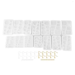 Baking Tools Silicone Casting Moulds Smoothing Jewellery Hanging Hole Flexible Proper Size With Rings Hooks For Handicraft