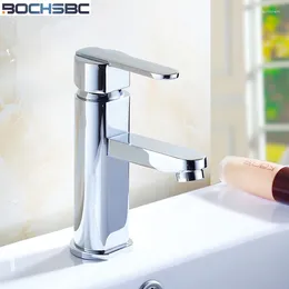 Bathroom Sink Faucets BOCHSBC Basin Faucet Neoprel Water Saving Chrome Brass Kitchen Modern Stainless Steel Cold Mixer Taps