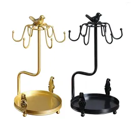 Kitchen Storage Coffee Cup Holder Wrought Iron Multipurpose Household Cups Organizer Stand For