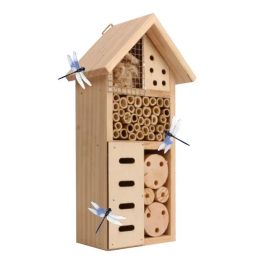 Nests Wooden Insect Bee Butterfly House Wood Room Hotel Shelter Garden Decoration Nests Box Box For Outdoor Garden Yard
