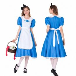 alice Cos Anime Maid Costume Blue Maid Costume Festival Performance Costume Comic Exhibiti Decorati I8Zz#