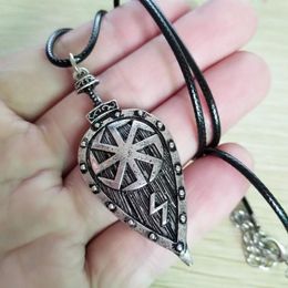 Pendant Necklaces Men&#39;s Atmosphere Rock Personality Viking Slavic Shield Classic Hip Hop Casual Party Jewellery Gift224r