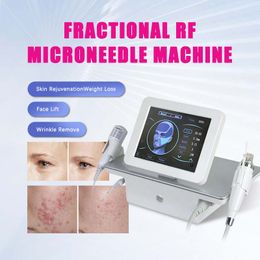 Professional skin tightening machine cold hammer gold radio machine rf lifting fractional microneedle Acne pit Scars Stretch marks remove beauty Instrument