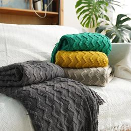 Blankets King Size Knitted Throw Thread Blanket On The Bed Sofa Plaid Travel Camping Nap Soft Towel Tapestry