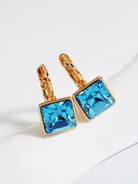 Stud Earrings Ladies Hanging Earings Made With Crystals From Austria For Women Daily Accessories Trending Piercing Ear Jewelry Clip