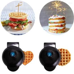 Baking Moulds Electric Mini Waffles Maker NonStick Iron Small Pancake Portable Breakfast Machine Easy To Use