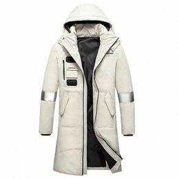 winter Mens Down Jackets Fi Lg White Duck Down Jacket Men Warm Hooded Down Windbreak Outerwear Coats Mens Clothing 2022 44bA#