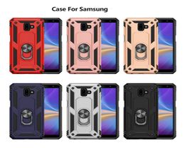 Dual Layer Shockproof Case Cover For Samsung J4 Plus J5 J6 J7Pro J7 Prime J2 Core J3 Star Military Protection Case With Car Mount 2902477