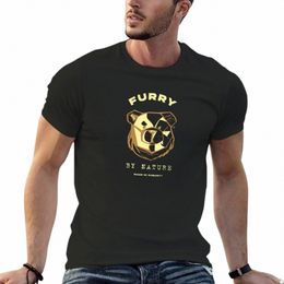 robust BEAR NATURE FURRY T-Shirt sweat shirt Aesthetic clothing tops mens plain t shirts X0QD#