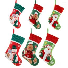 Tapestries Christmas Stockings 17Inches Large Size Cable Stocking Candy Gift Bag Decorations For Family Holiday Party Tree Pendant